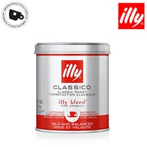 illy 일리 클라시코 인텐소 디카페인 분쇄 125g, 클라시코(분쇄)