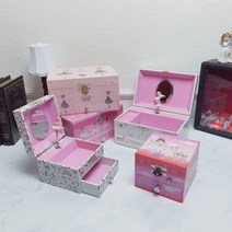 발레리나 쥬얼리 뮤직박스 발레 오르골 보석상자 보석함 인테리어 소품 디자인 아이디어 상품, 정사각형 발레