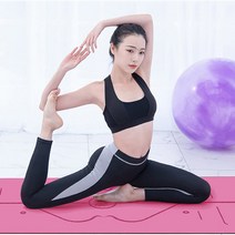 5mm PU+천연고무 논슬립 요가매트(183cmx68cm) (그레이)