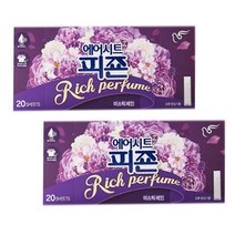 피죤 의류청정기용 에어시트 미스틱레인 20매, 2개