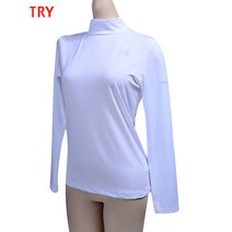 쿨 여름철 야외활동 운동시 여자쿨터틀넥 분위기전환용 여성골프의류 짜임좋은티셔츠 여름골프웨어 멋진