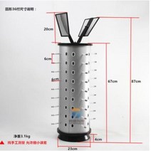 안경보관함 안경흘러내림방지 안경케이스 안경걸이 안경거치대 카운터 소품 안경 디스플레이 랙 회전 가능한 원형 테이블 부티크 선글라스 선반, 1.1