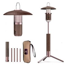 녹원 감성 LED 캠핑 랜턴 조명 테이블 램프 충전식 3200mAh, 1개