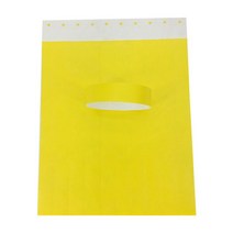 합성 데크 목재 합판 원목 방부목Tyvek-종이 합성 종이 팔찌 회의 스티커 손목 밴드 인쇄 패턴 로고 카드, 05 yellow_01 one size