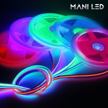 고휘도 슬림 COB 면발광 스트립 LED바 5M롤 줄조명, 01_12V COB LED바 5M, 그린