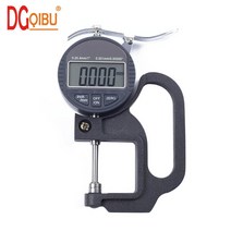 0.001mm 전자 두께 게이지 0-1025mm 디지털 마이크로미터 두께 측정기 종이 측정 도구 가죽 두께 게이지, 25mm
