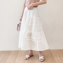 마이시즌 여성 아이린 펀칭 스커트
