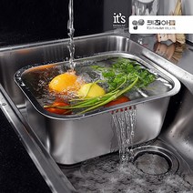 스텐 사각 설거지통 10L 싱크대 설거지볼 대야 (265*365*150mm ), 265*365*150mm 설거지통 1개