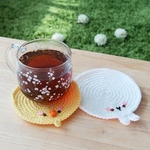 아트박스/캐릭터프렌즈 손뜨개 컵받침, 몰랑