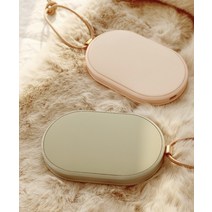 사파이어 손난로 보조배터리 5000mA USB 충전식 핫팩 그린 핑크 크리스마스 연말선물, 핑크+충전기