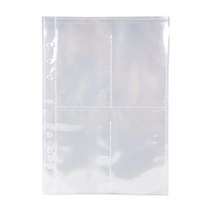플러스샵 6공다이어리 투명포켓 속지 리필 A5 5종모음 10매입 1묶음, 단면, 포토카드