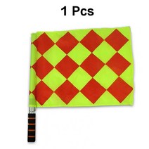 자블라니 축구 심판 깃발 페어 플레이 스포츠 경기 작은 그리드 라인맨 1 개, 1.Small Grid-1 PCS