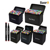 Touch 요치 트윈마카 세트 천케이스 120색 미술 일러스트 애니메이션 만화 아트 색칠 마카펜 드로잉 마커, 단품