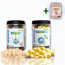 [2+1]고양이간식 샘플증정 닭가슴살큐브70g+닭가슴살안에노른자 70g 오리큐브 증정 열빙어트릿, 노른자70g+오리70g