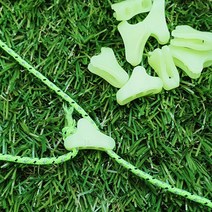 캠핑용품 로프고정 미니 삼각 스토퍼 야광 10p