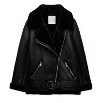 ZARA 더블 페이스드 점퍼 하이넥 무스탕 자켓 02969240800