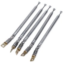 5 PC를 32cm 길이 5 장 망원 AM FM 라디오 안테나 180도, 보여진 바와 같이, 하나