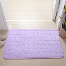 태닝머신 태닝기계 선텐기계 산호 양털 목욕 매트 욕실 러그 카펫 메모리 폼 흡수성 미끄럼 방지 세척 가능, 20 Purple_02 50x80cm