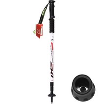 PIOMEER 야외 여행 캠핑 하이킹 등산 워킹 스틱 6061 알루미늄 AlloyAlpenstock 스키 트레킹 폴 1pc, 하얀색