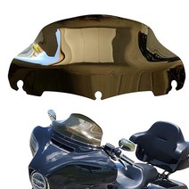 미국발송 YeSeHow 17.8cm(7인치) 웨이브 윈드쉴드 윈드 스플리터 2014-2021 할리 데이비슨 투어링 스트리트 일렉트라 울트라 리미티드 글라이드 FLHT FLHX F, 7 Smoke 2014-2020