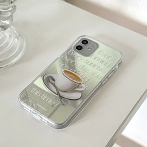 [바보사랑] 에브리모닝 레터링 디자인 [글로시미러 폰케이스], 기종:(글로시)아이폰1212pro / 디자인:블랙, 상세 설명 참조