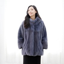 우진모피(WJ) 코펜하겐퍼 휘메일풀스킨 반후드 나그랑 밍크코트 국내생산 본사직영