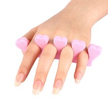 토우세퍼레이터 발가락고정 패디큐어 셀프젤네일 네일패디받침대, 1set, 핑크