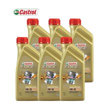[벨기에 정품] 캐스트롤 엣지 EDGE 0W30 티타늄 1L X 6개 Castrol 합성엔진오일, 1000ml