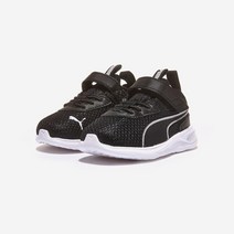 [푸마] (PUMA) 스코치 러너 벨크로 인펀트 [PKI19478401/BLACK-WHI