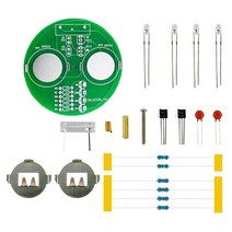 블루투스 스피커 diy kit 블루투스스피커만들기Diy 전자 키트 led 자이로 diy 용접 키트 회전 랜턴 인라인 구성 요소 diy 전자 소더링 프로젝트(배터리 제외), 주황색