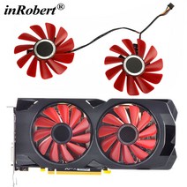 냉각팬80 MM FDC10U12S9-C 0.45amp 4 핀 쿨러 팬 교체 XFX RX 560D 570 Vega 그래픽 비디오 카드 냉각, 한개옵션0