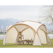 돔형 텐트 돔텐트 라운지 쉘터 그늘막 4-5인용, A.모놀리식 쉘터 (에그쉘 다크커피)