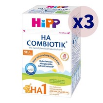 Hipp 힙 분유 HA 콤비오틱 1 단계 수입 분유 600g 3개