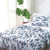 줄기꽃 리플 여름 홑이불, 스카이블루