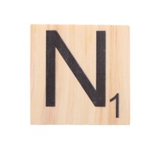 shangren 알파벳 퍼즐 타일 나무 퍼즐 보드 전통 게임, N1