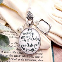 Bouquet Charm Remembrance Of Mom And Dad Parents Of Bride White Silver Finish Memory Photo Frame Wed, 1