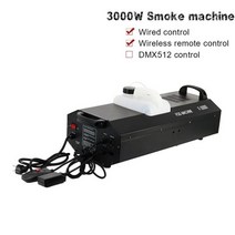 디제잉기계 디제잉장비 홈레코딩 3000W 안개 기계 와이어 제어 원격 DMX512 무대 연기 효과 장비 DJ 바, 02 3000W Without DMX, EU Plug