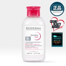 바이오더마 센시비오 H2O 클렌징워터 500ml 펌프형 851841, 4개
