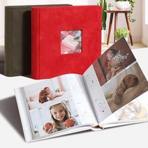 셀프성장앨범 대표사진앨범커버 인화사진앨범 연예인포토북, 03)리브리움 사진앨범 레드
