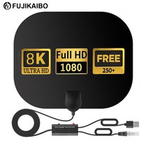 TV 안테나 8K TV 안테나 글로벌 디지털 TV 1080P DVBT2 부스터 HD RV 야외 자동차 안테나 실내 무료 TV FM 라디오 안테나, 1. Antenna  Amplifier