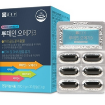 종근당 루테인 오메가3 건조한 침침한 눈건강 1100mg 30캡슐, 1개