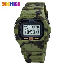 SKMEI 다기능 디지털 스포츠 시계 남자 2 시간 카운트 다운 남자 손목 시계 패션 레트로 남성 시계 reloj hombre 1628