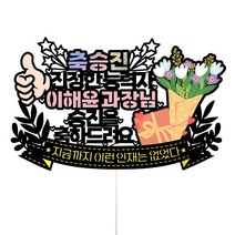 비비드레인 174-능력자 회사원 상사 승진 파티 데코픽 케이크토퍼