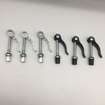 MAXFORD-자전거 퀵 릴리스 M8X75mm 스크류 로드 캠 레버 꼬치 세트 자전거 클램프 합금 M8 나사 볼트 사이, 01 Sliver color