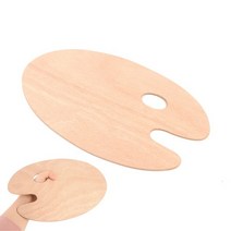 미술용 우드 파레트 원형 소 팔레트 나무 원목 물감 판 빠레트