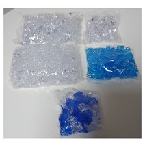다양한 얼음모형장식 여름소품 촬영소품 까페 인조 투명 아이스 아크릴 투명, 소형-혼합색상-200g