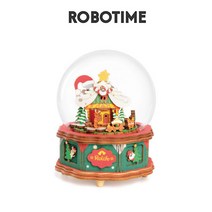 [무료배송][영문판] 로보타임 오르골 ROBOTIME D.I.Y 뮤직 박스 AM46 Christmas Town 산타마을