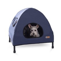 K&H Pet Products 오리지널 반려동물 침대 하우스 - 네이비 블루 스몰 43.2 x 55.9 55.9cm(17 22 22인치) 413091, Small 17 X 22 X 22 Inches