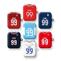 와우박스 주문제작 21-22 시즌 해외축구 해축 선수 유니폼 에어팟 버즈 무선 이어폰 케이스, 무광 하드케이스, 에어팟(1세대/2세대)