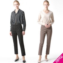 르오트 르오트 실용적인 마리 밴딩 슬림팬츠